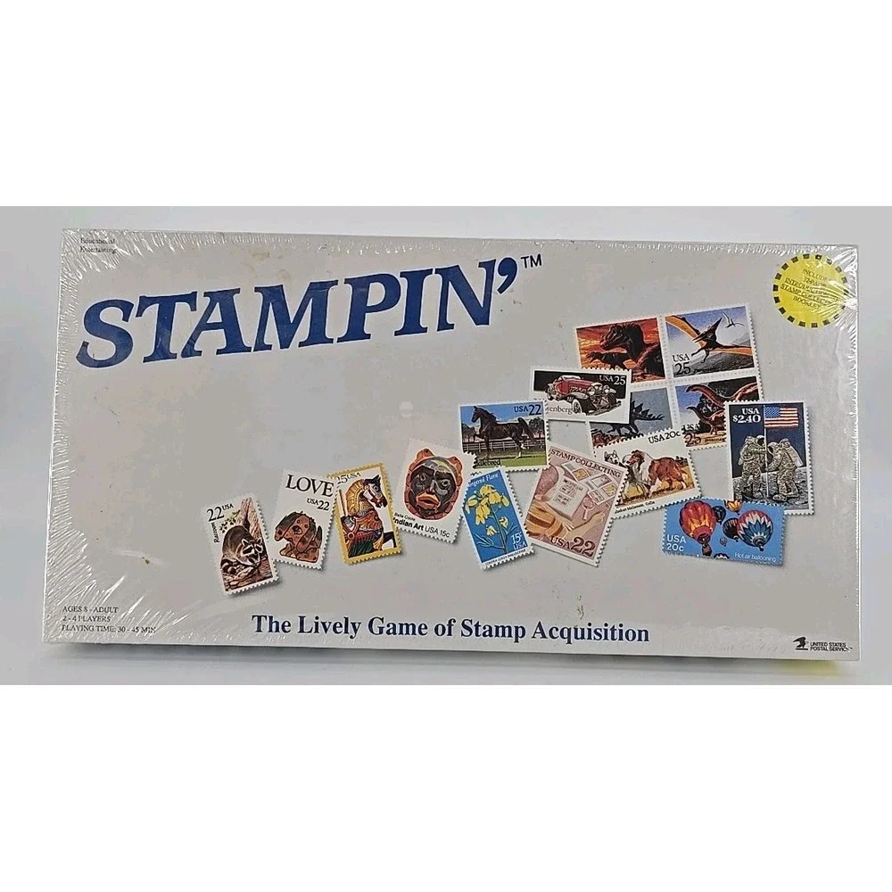 Stampin The Lively‎ Game of Stamp Acquisition USPS Postal Mail Carrier Gift New